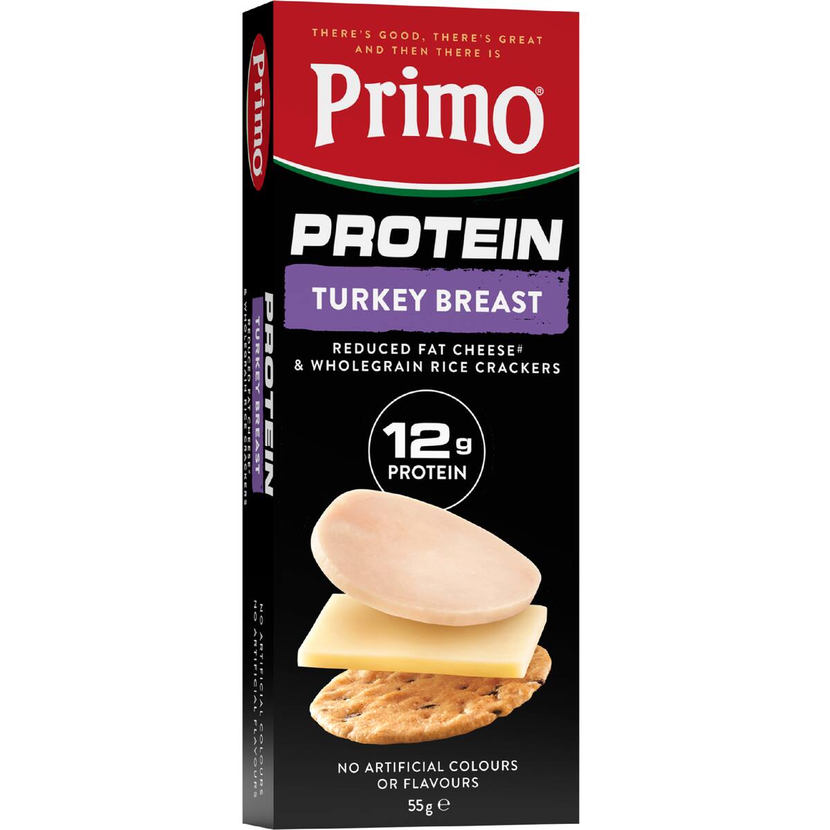 Primo Protein Turkey Breast Cheese & Wholegrain Crackers 55g