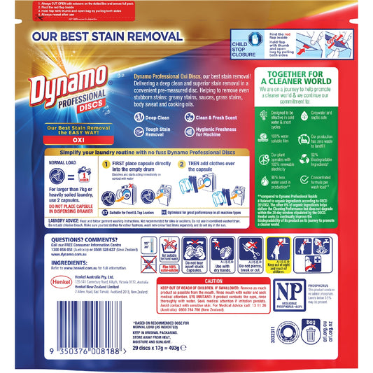 Dynamo Professional Laundry Capsules Oxi 29 Pack
