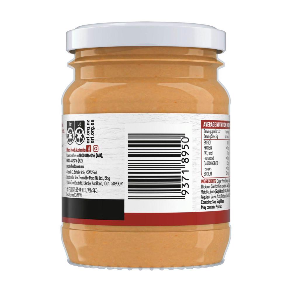 MasterFoods Freshly Grated Ginger - 160g