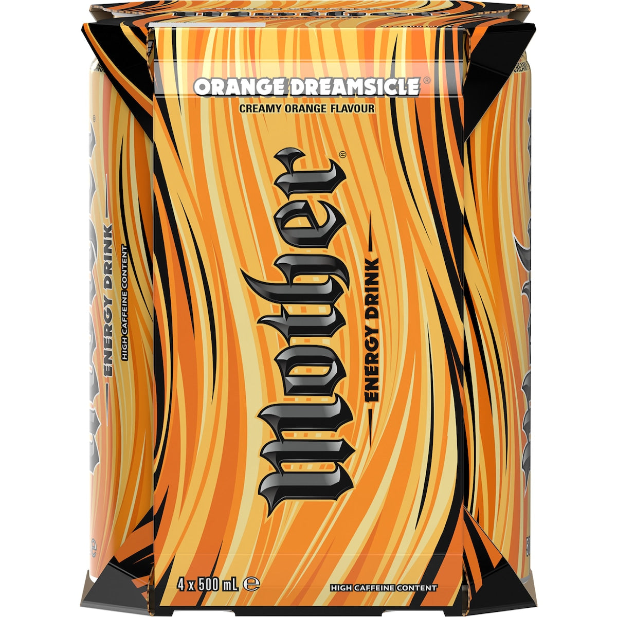 Mother Energy Drink Orange Dreamsicle 500ml X 4 Pack