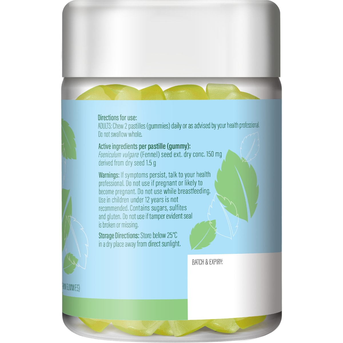 Life Botanics Debloat Gummies Peppermint Flavour 60 Pack