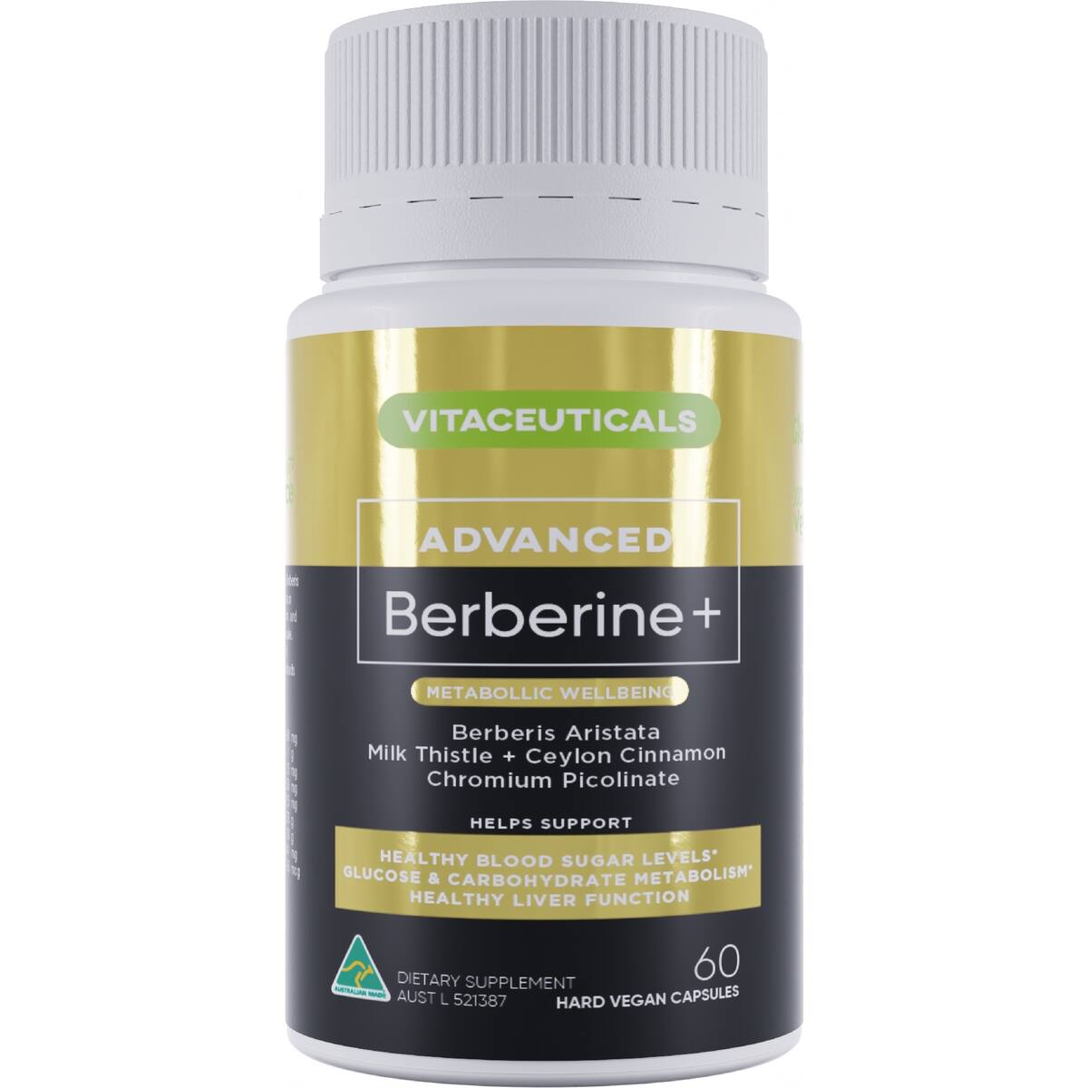 Vitaceuticals Advanced Berberine + Capsules 60 Pack