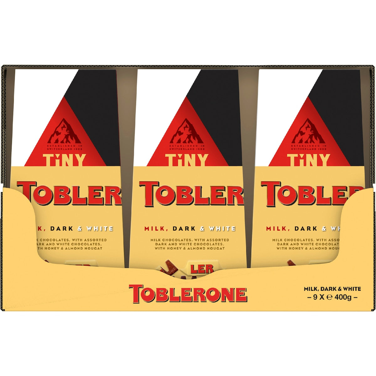Toblerone Tiny Milk, Dark & White Chocolate Gift Box 400g