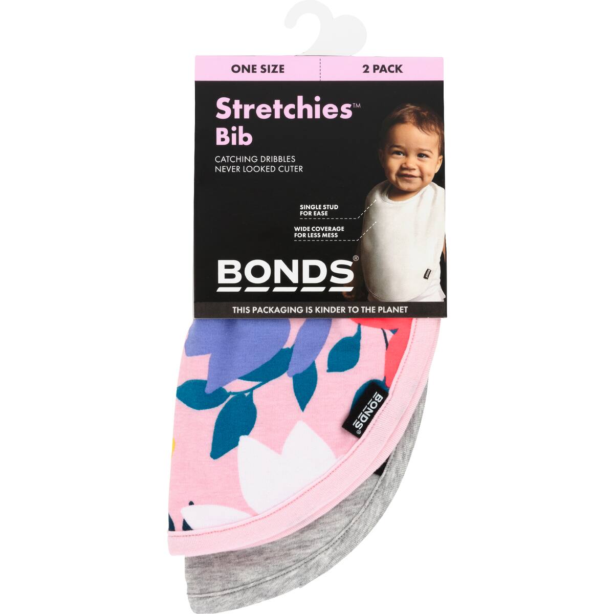 Bonds Stretchies Bib One Size Assorted Each