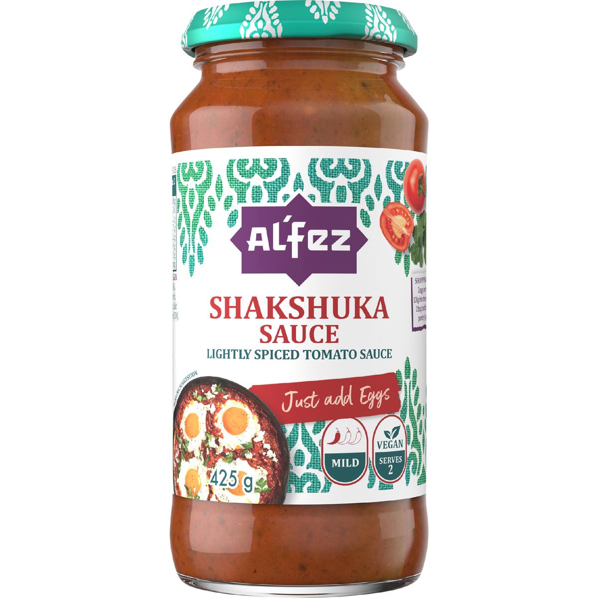 Al'fez Shakshuka Tomato Sauce Mild 425g