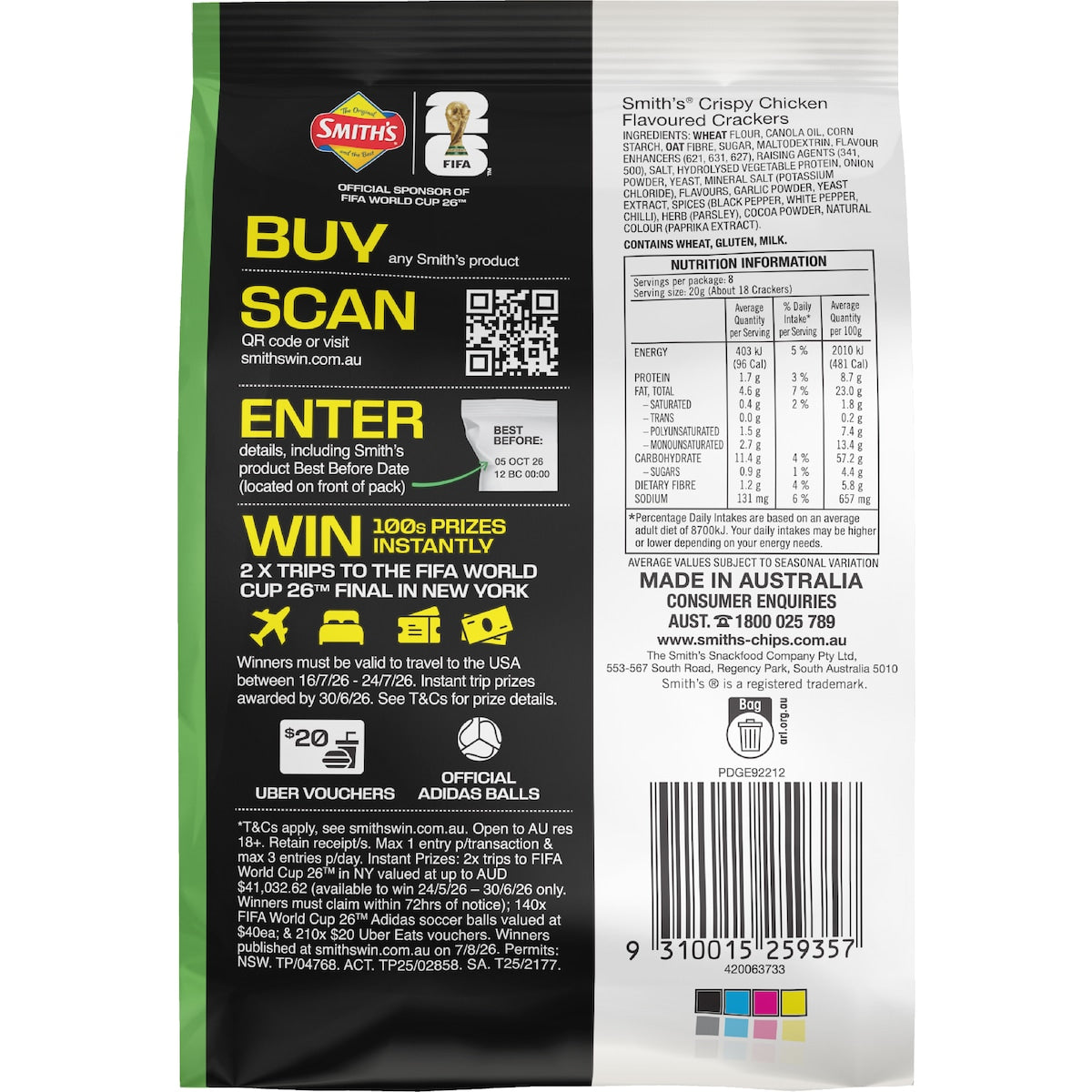 Smiths Crackers Crispy Chicken 160g