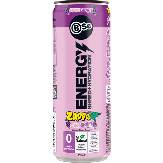 Bsc Zappo Energy Shred & Hydration Sour Grape 355ml