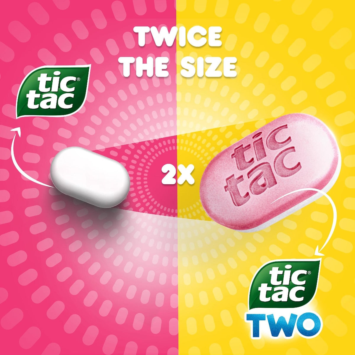 Tic Tac Two Raspberry & Lemon 38 Pack 38.5g
