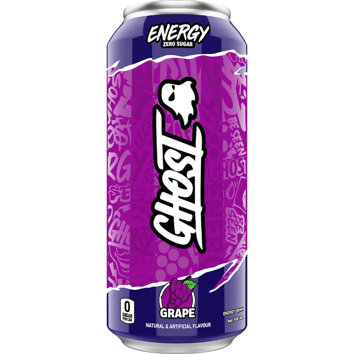 Ghost Energy Zero Sugar Grape Can 500ml