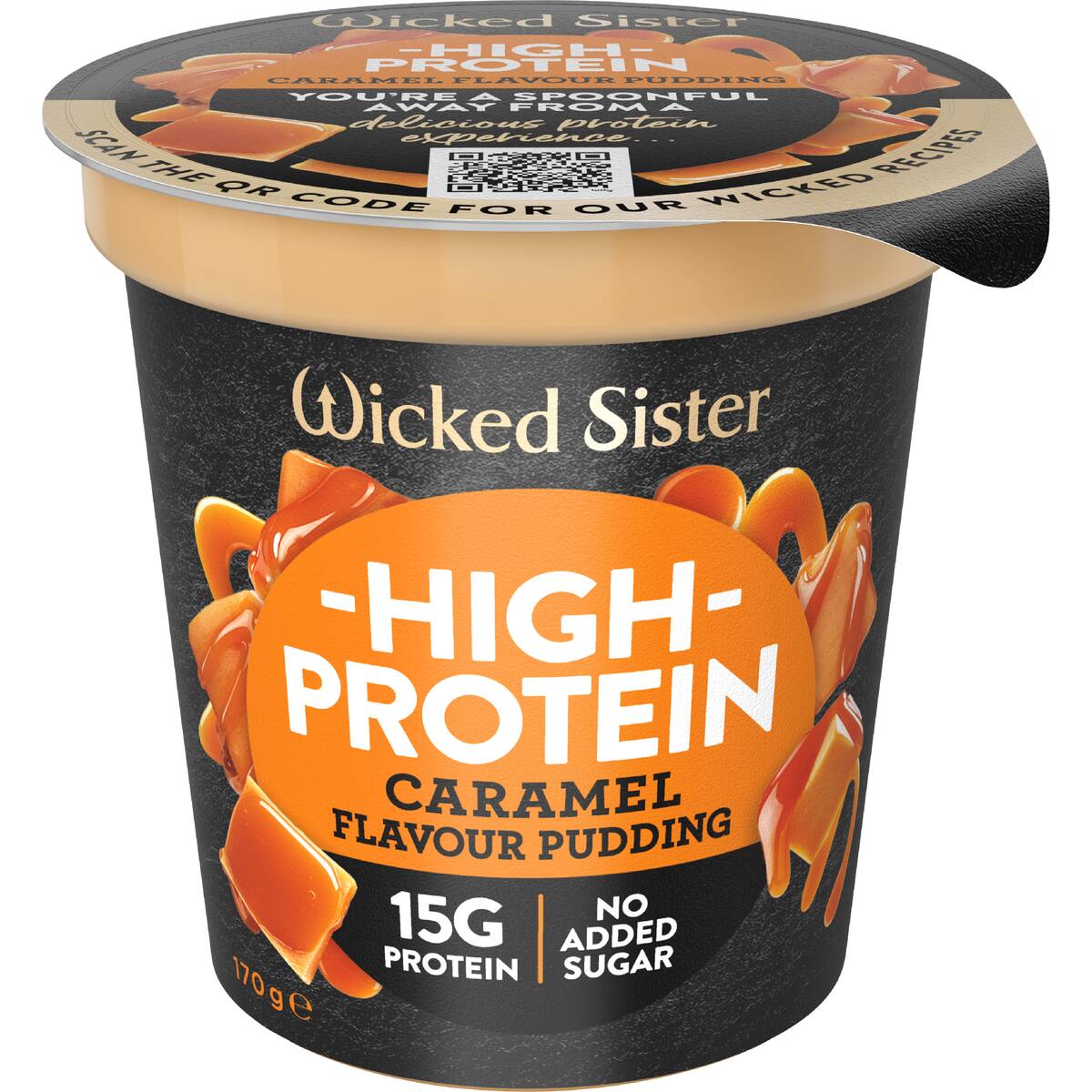 Wicked Sister High Protein Pudding Caramel 170g