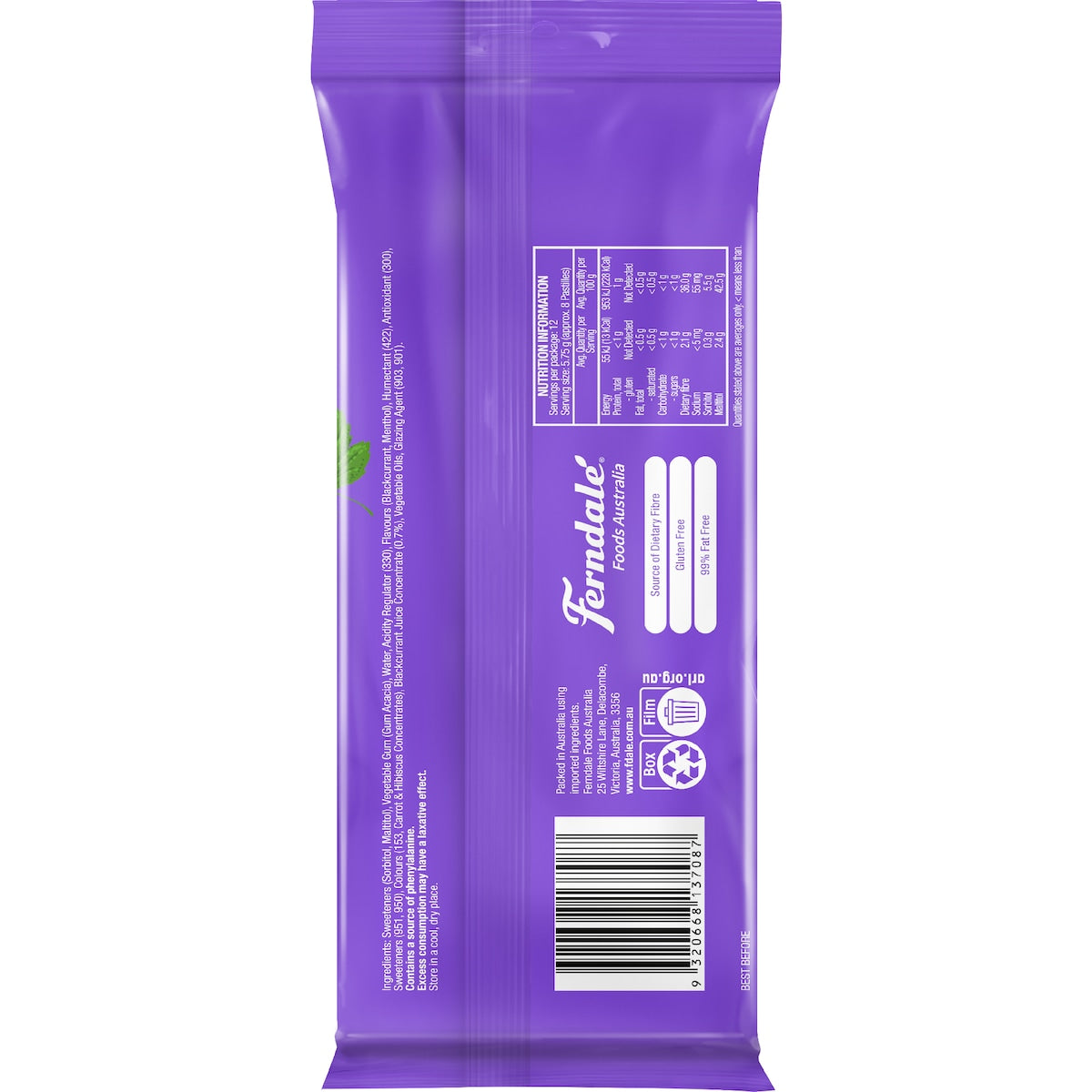 Jols Sugar Free Pastilles Blackcurrant 3 Pack