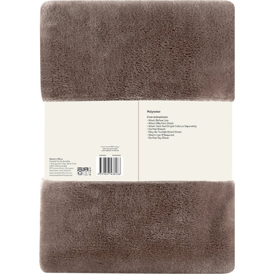 Ultra Soft Blanket Brown Each