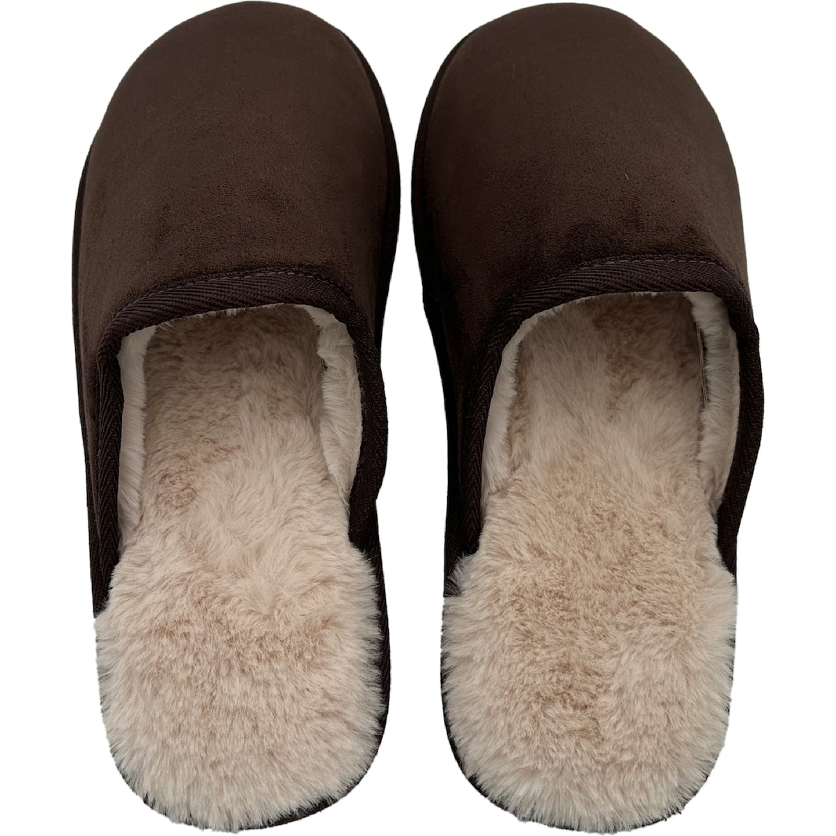 Mens Slide Slippers Chocolate Size 9/10 Each