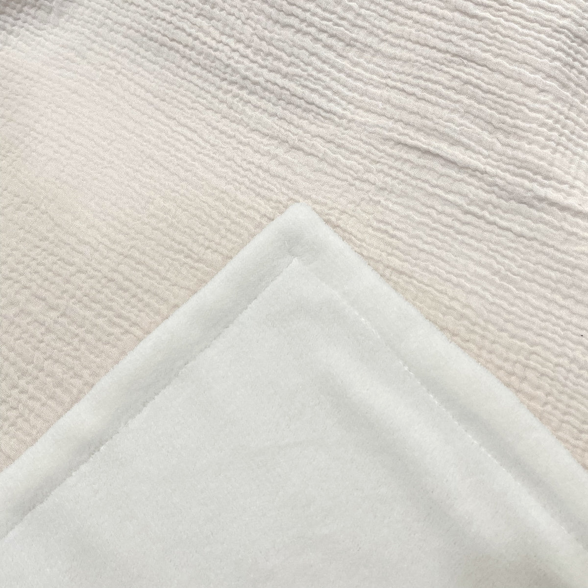 Muslin Plush Throw Cream Each
