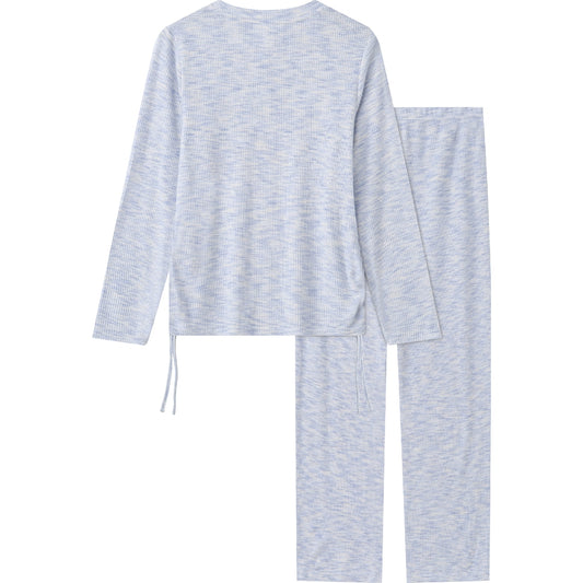 Rib Loungewear Blue Marble Size S/m Each