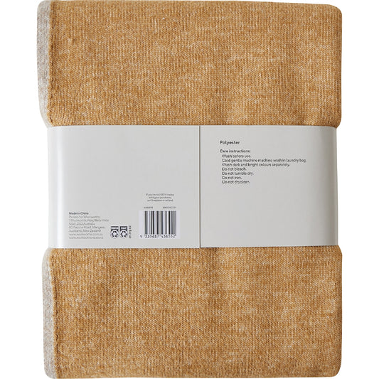 Soft Knit Throw Orange Each