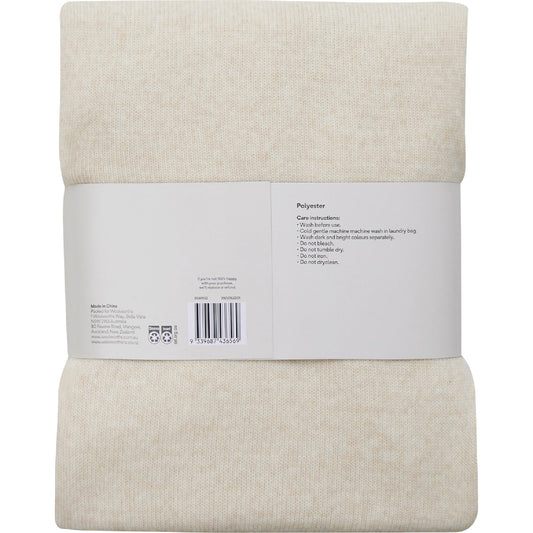 Soft Knit Throw Cream Each