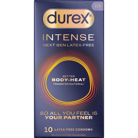 Durex Intense Body-heat Condoms Regular 10 Pack