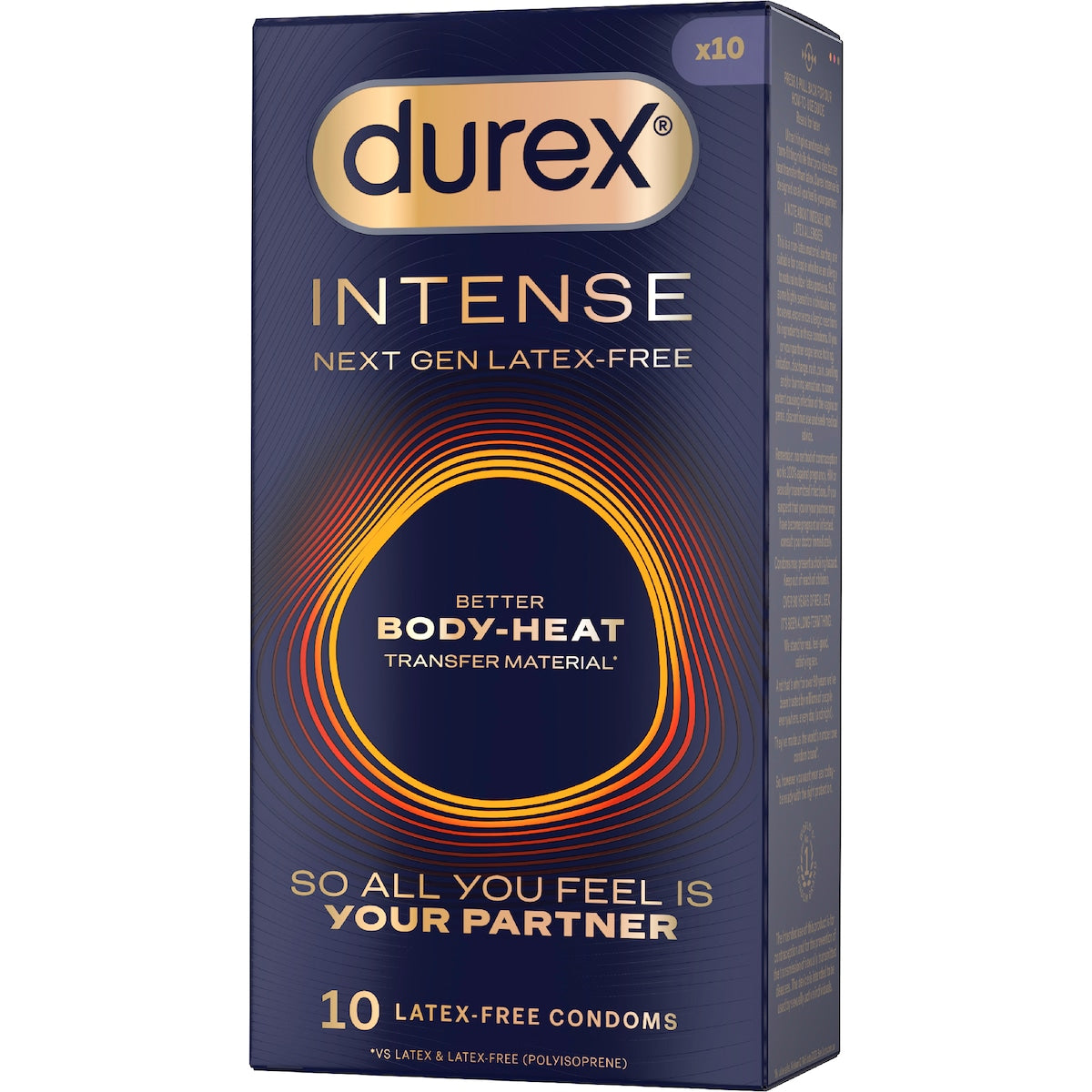 Durex Intense Body-heat Condoms Regular 10 Pack