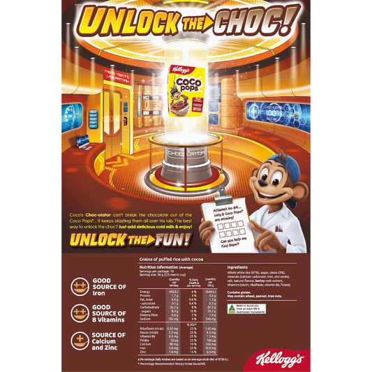 Kelloggs Coco Pops Chocolatey Breakfast Cereal 320g
