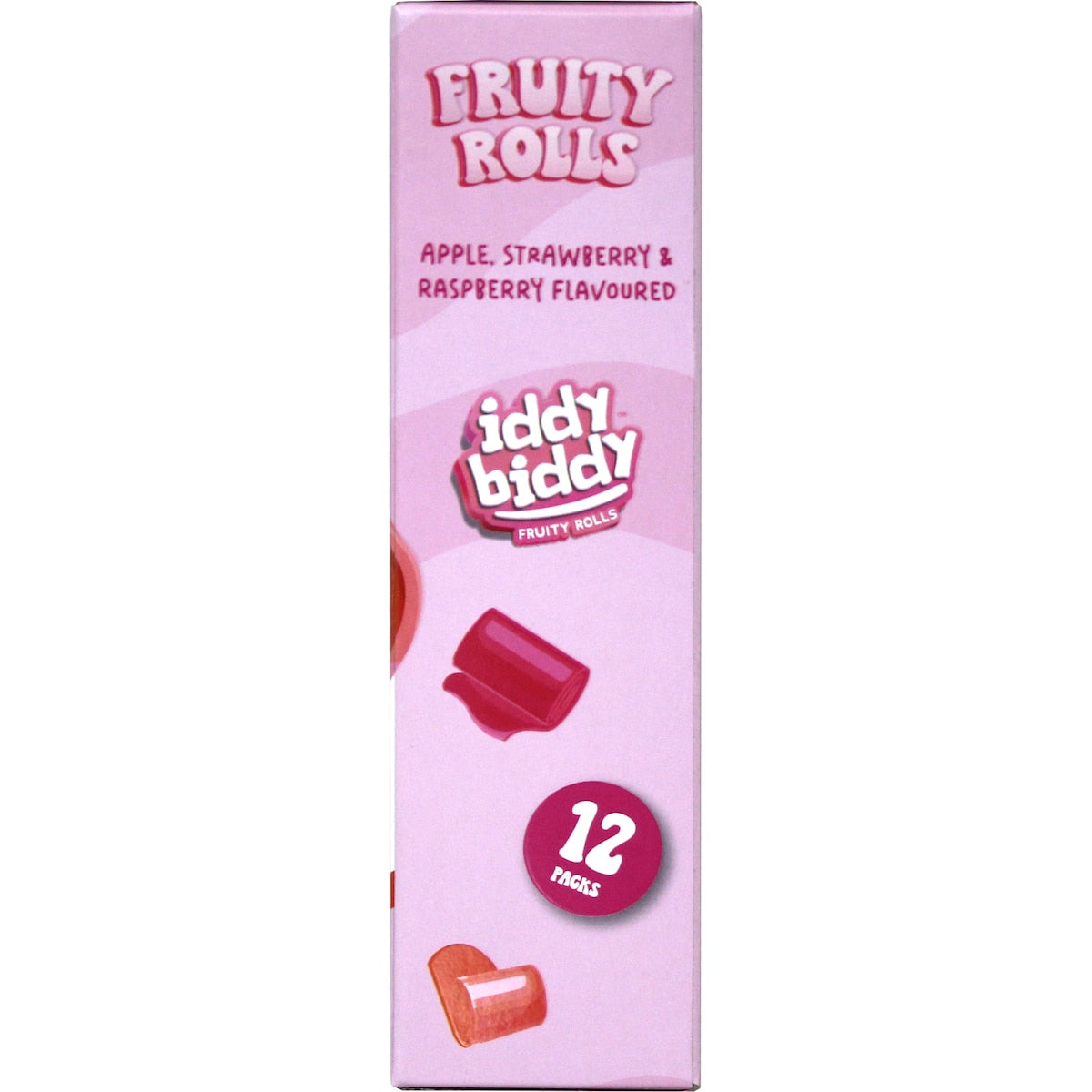 Iddy Biddy Fruity Rolls Apple Strawberry & Raspberry 12 Pack