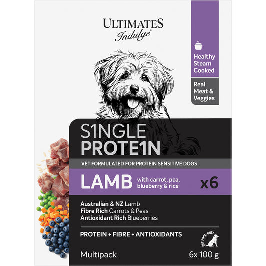 Ultimates Indulge Wet Dog Food Single Protein Lamb 100g X 6 Pack