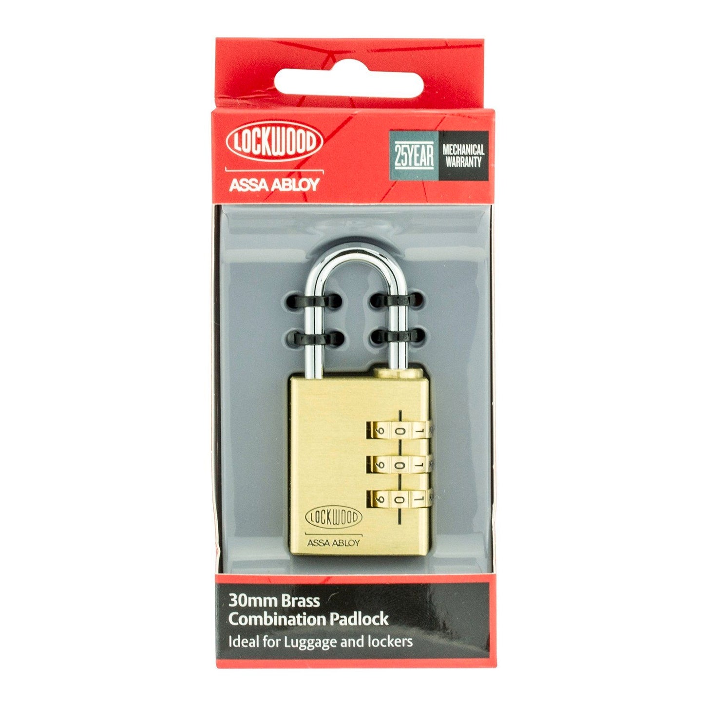 Lockwood Combination Padlock - 30mm