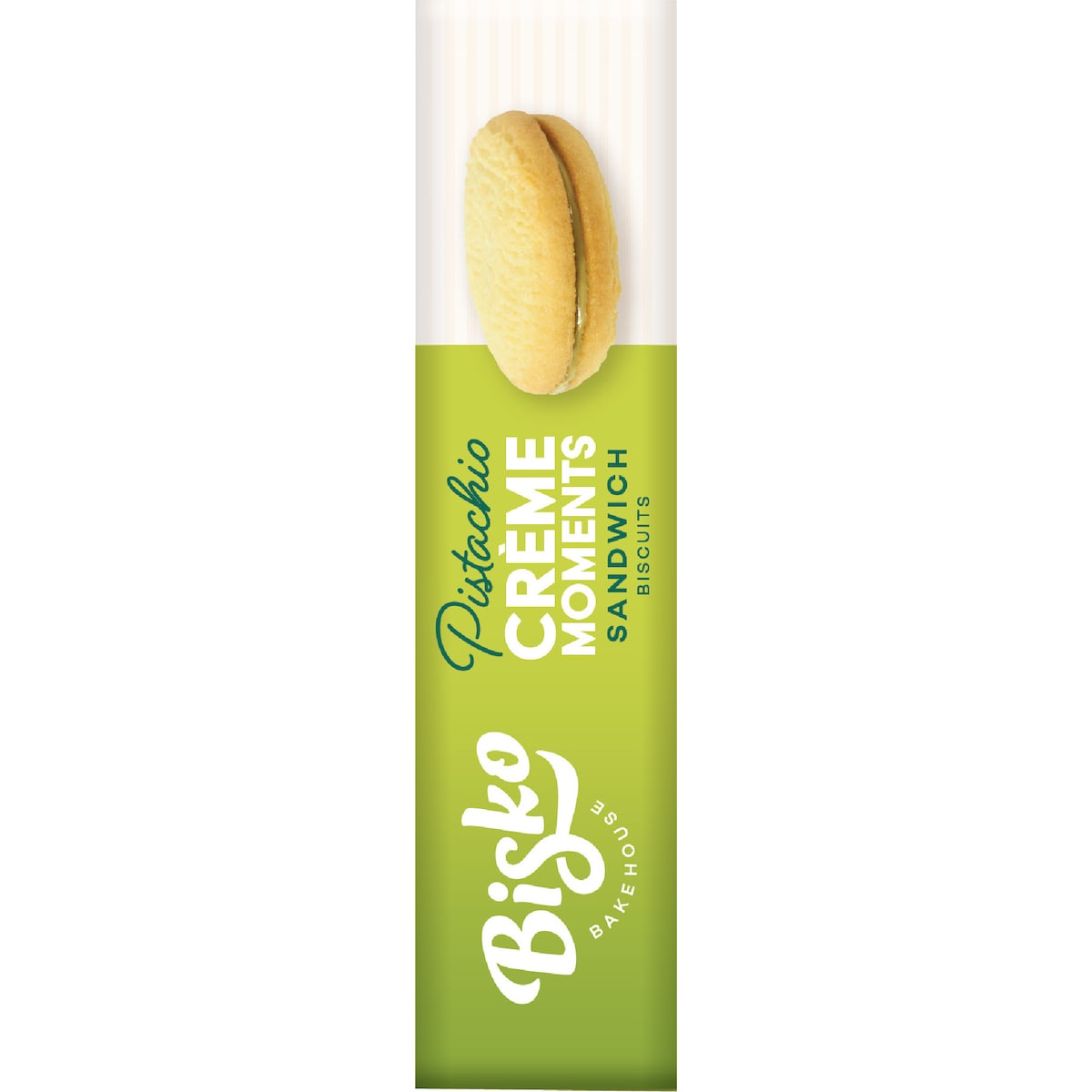 Bisko Bakehouse Creme Moments Shortbread With Pistachio Cream Filling 140g