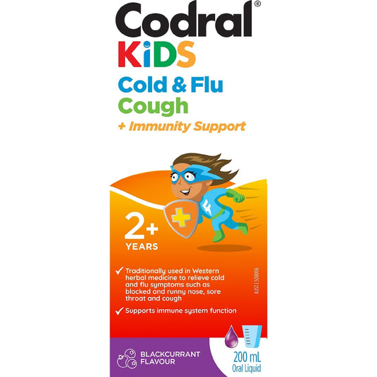 Codral Kids Cold & Flu Cough Syrup 200ml
