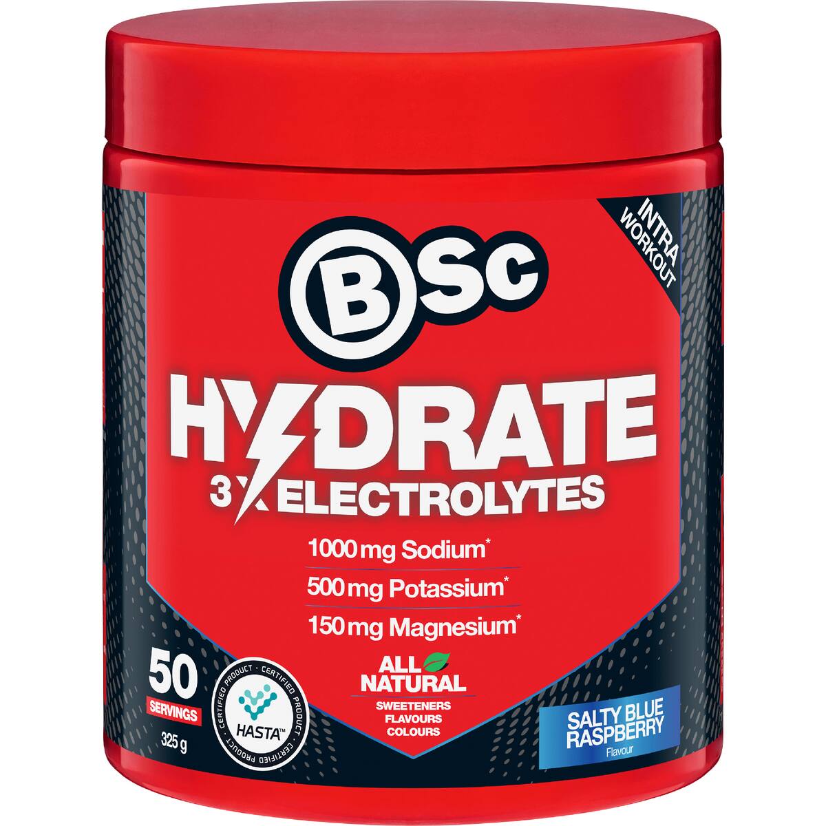 Bsc Hydrate Electrolytes Salty Blue Raspberry 325g