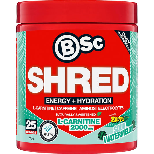 Bsc Zappo Shred Energy & Hydration Sour Watermelon 275g