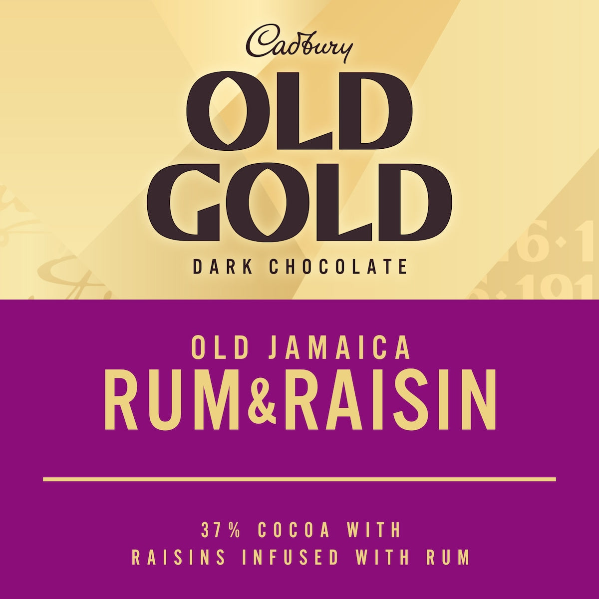 Cadbury Old Gold Jamaica Rum & Raisin Dark Chocolate Block 170g