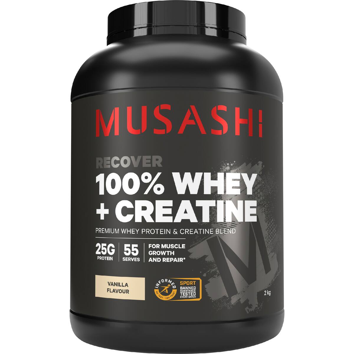 Musashi 100% Whey + Creatine Vanilla 2kg