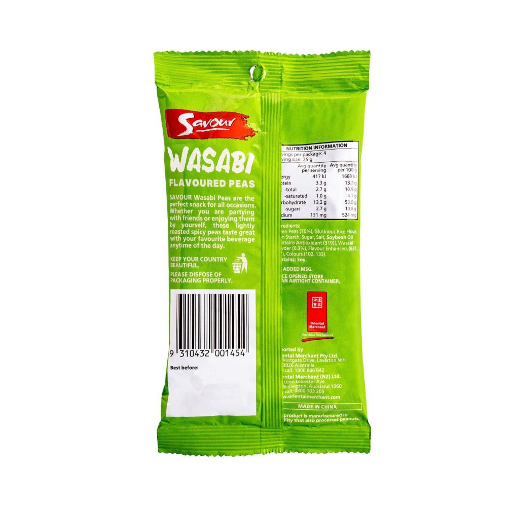 Savour Wasabi Flavoured Peas - 100g