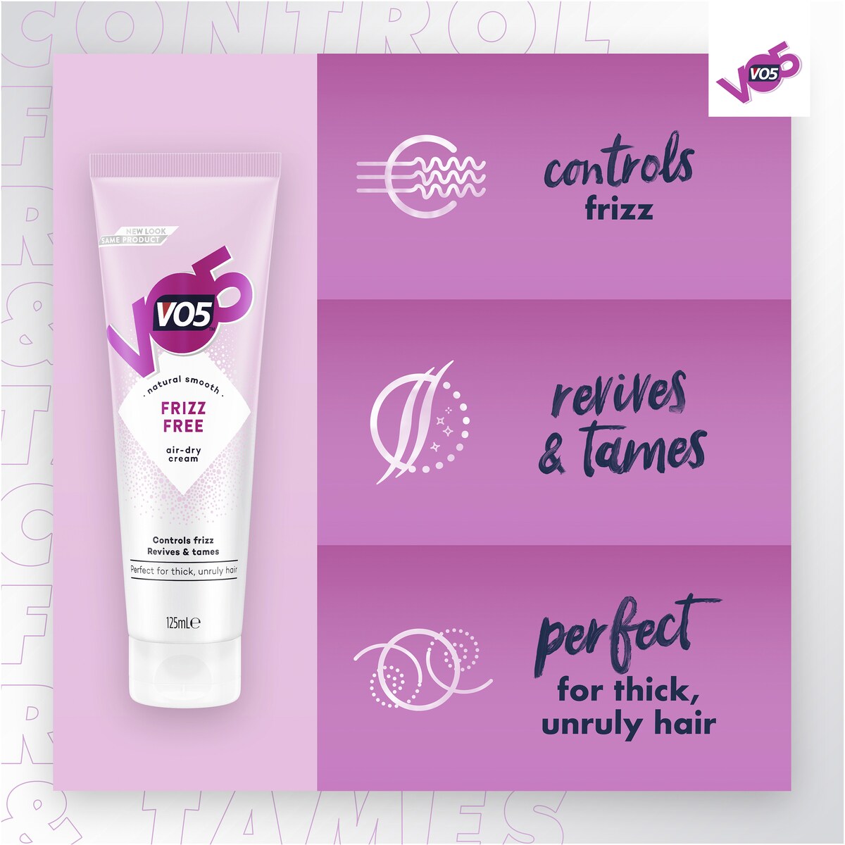 Vo5 Frizz Free Smoothing Cream 125mL