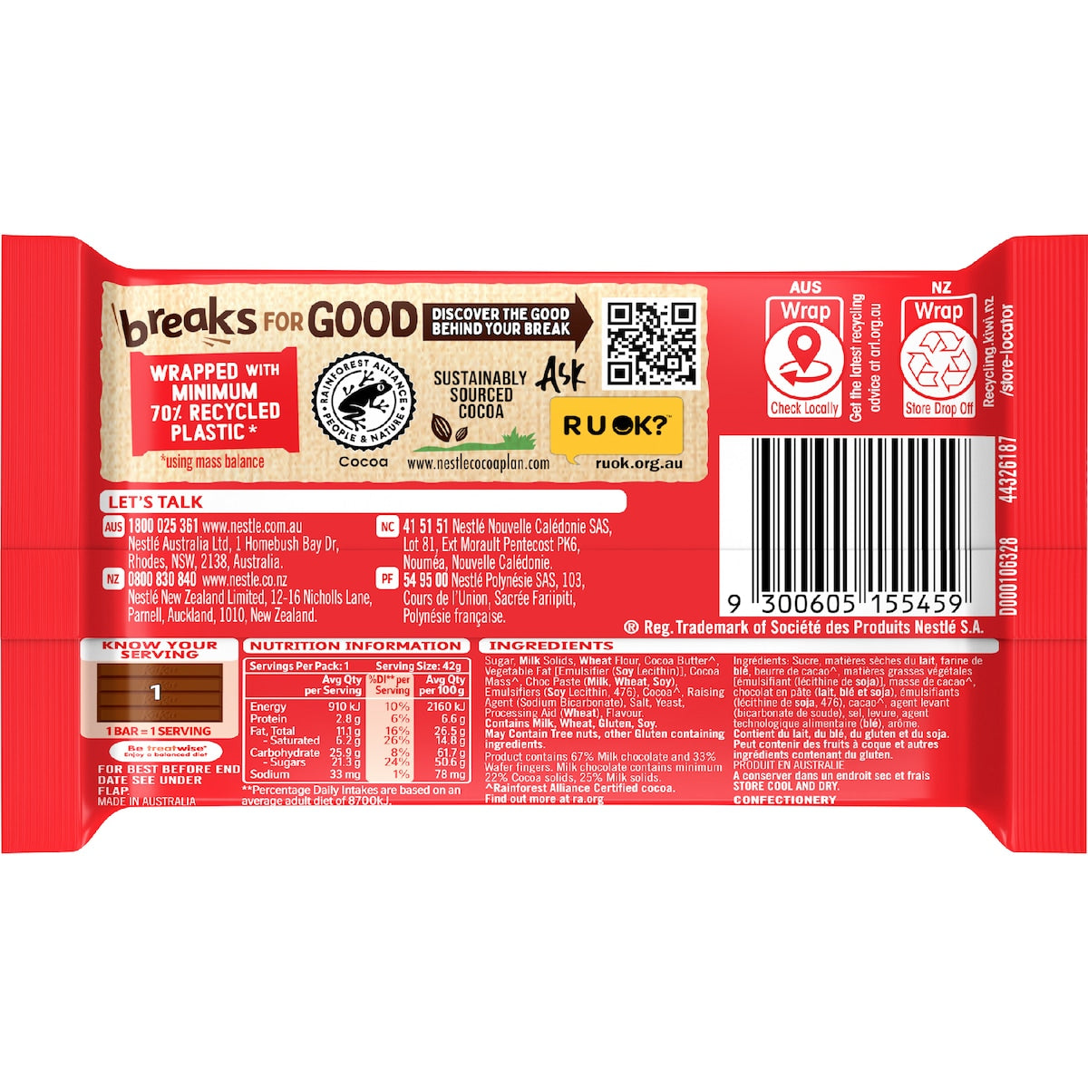 Kitkat Chocolate Bar 42g