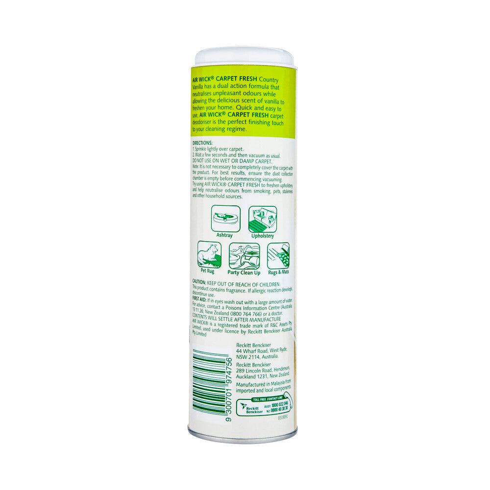 Air Wick Carpet Fresh Country Vanilla - 500g