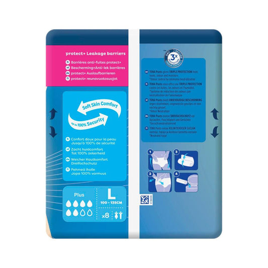 Tena Incontinence Pants Plus Large - 8 pack