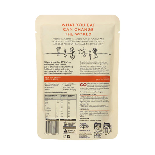 Australian Organic Roast Pumpkin & Sweet Potato Soup - 330g