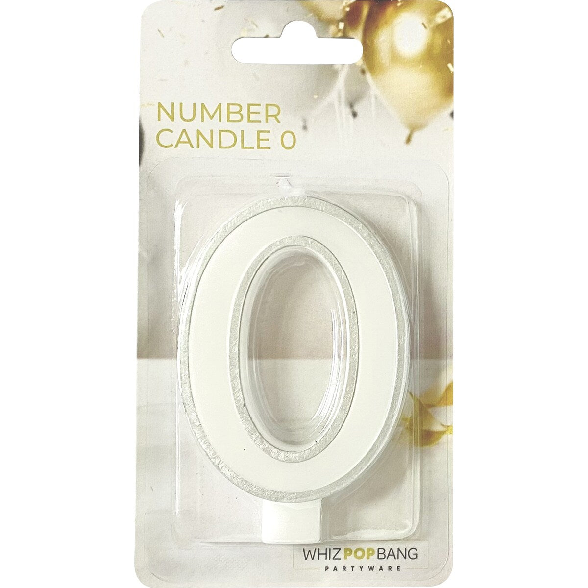 Whiz Pop Bang Number Candle 0 Assorted Each