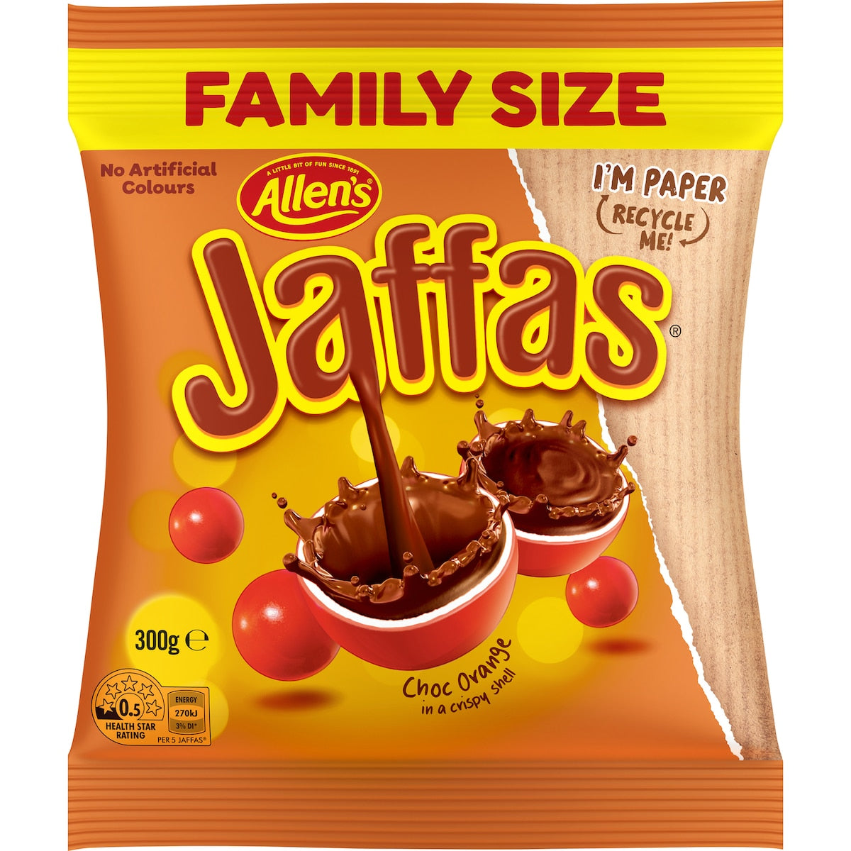 Allen's Jaffas Family Size 300g