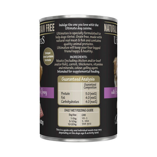 Ultimates Chicken Mince In Gravy Dog Food - 400g