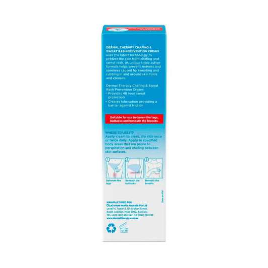 Dermal Therapy Chafing & Sweat Rash Prevention Cream - 75g