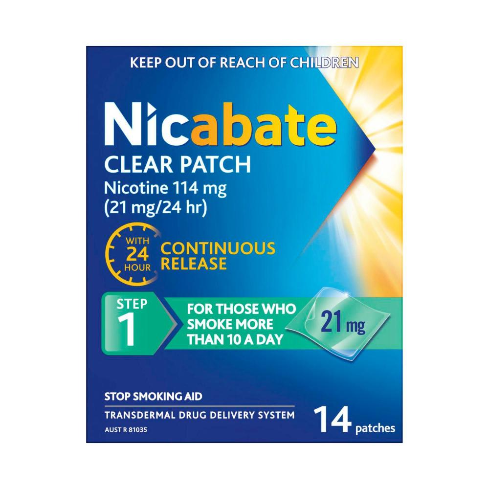 Nicabate Cq Patch 21mg - 14 Pack