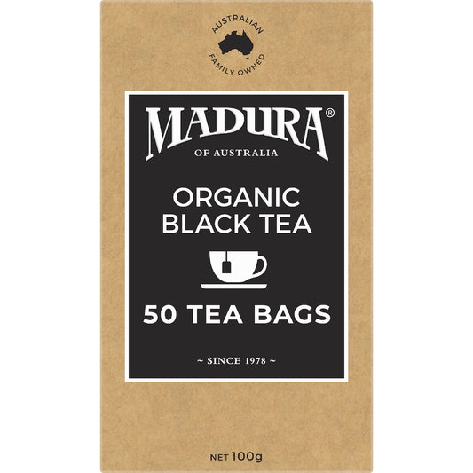 Madura Organic Black Tea Bags 50 Pack