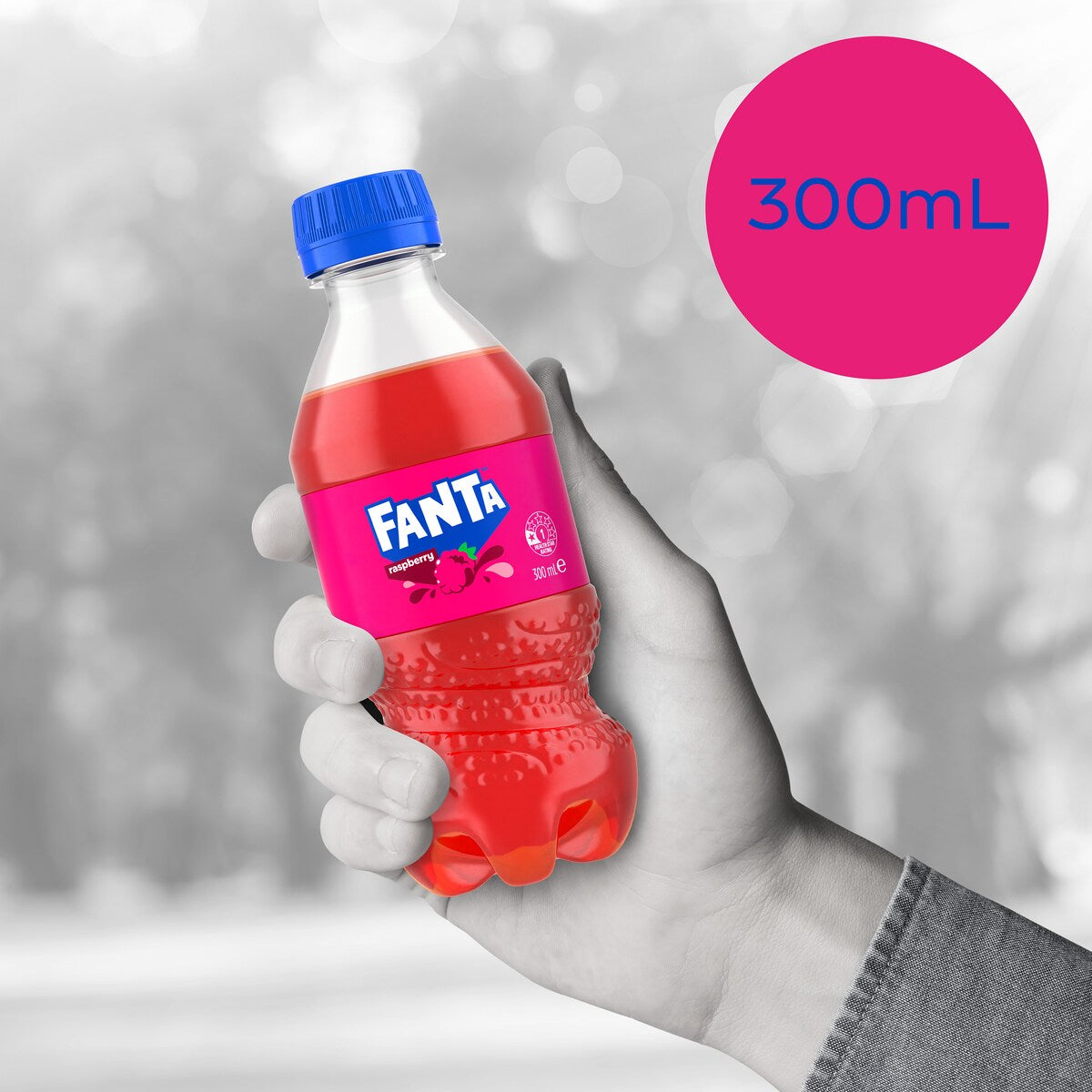Fanta Raspberry Bottles 300mL x 12 pack