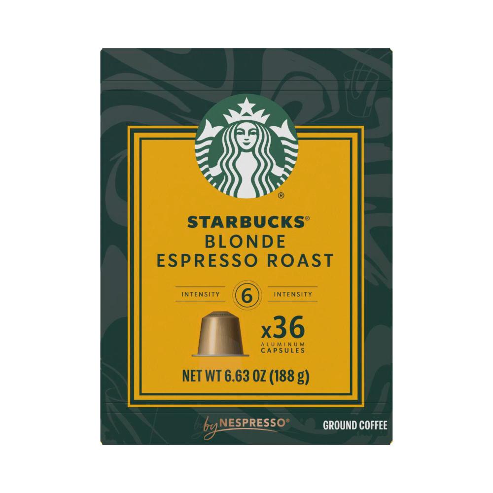 Starbucks By Nespresso Compatible Capsules Blonde Espresso - 36 pack