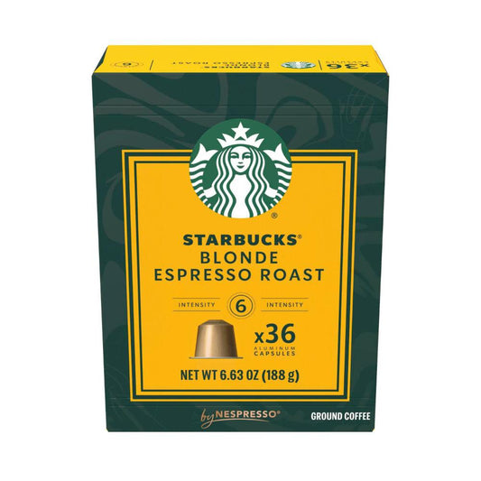 Starbucks By Nespresso Compatible Capsules Blonde Espresso - 36 pack