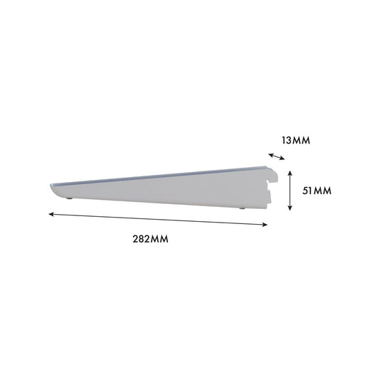 Flexi Storage Home Solutions Advanced Storage 270mm White Double Slot Bracket