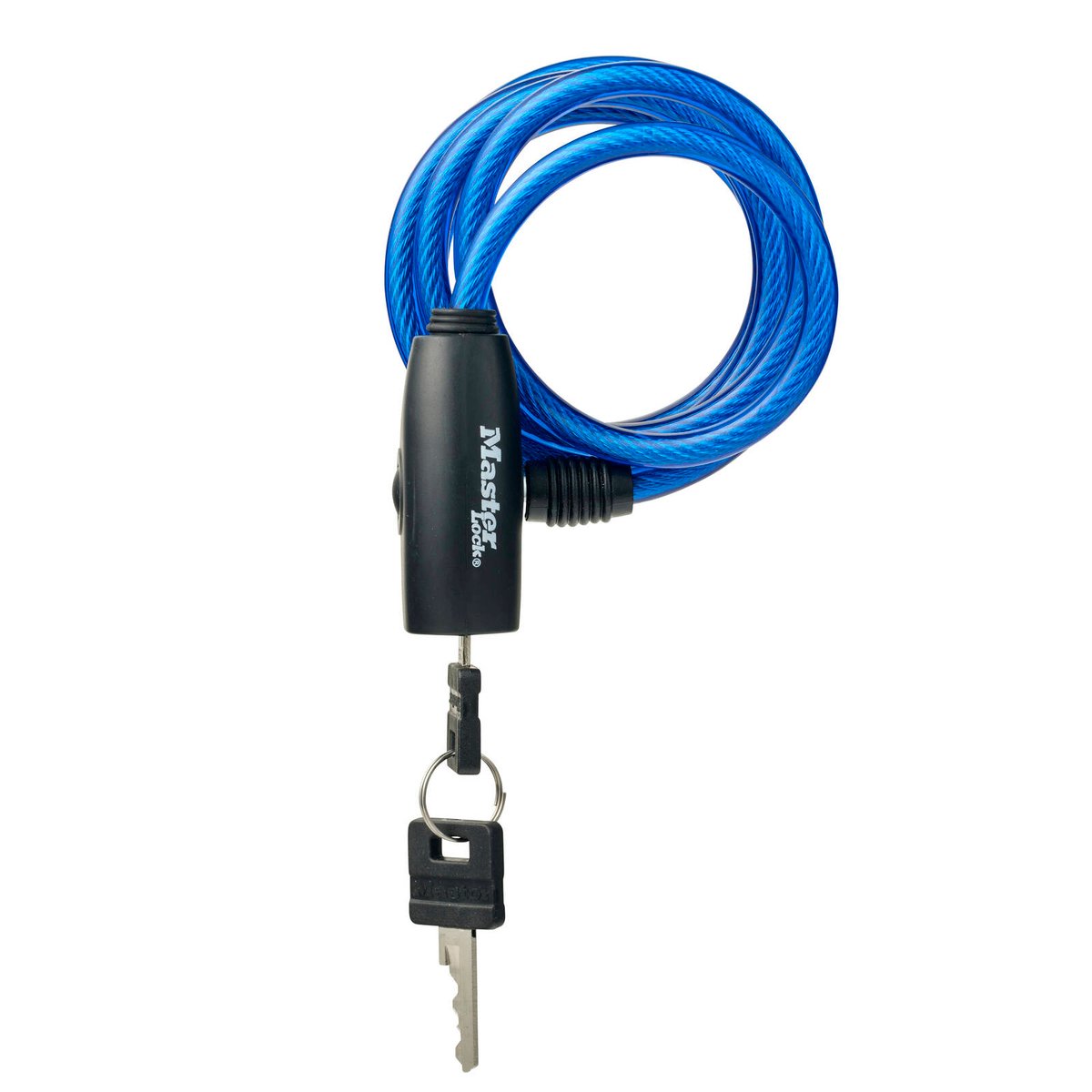 Master Lock Bike Keyed Lock - 1.8m x 8mm Braided Steel - Durable